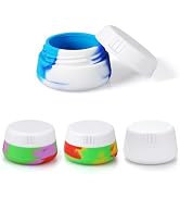 Cosywell Small Travel Containers Jars for Toiletries 20ml/0.7oz 4pcs TSA Approved Silicone Cream ...