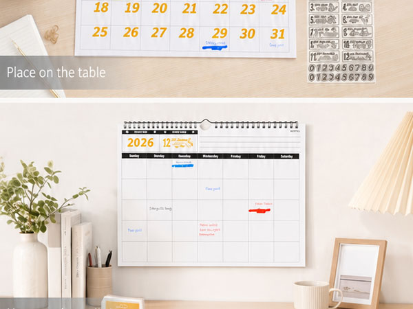 monthly planner 2026 office calendar 2026 desk calendar 2026-2027 hanging calendar 2026-2027