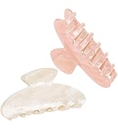 ACO-UINT 2 Pack Hair Claw Clips for Women Acrylic Claw Clips for Thick Hair Non-slip Clip for Hai...