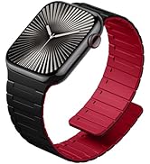 SNBLK Magnetic Watchband Compatible with Apple Watch for Men 44mm 45mm 46mm 49mm 42mm 41mm 40mm 3...