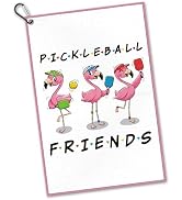 InIsaJace Funny Pickleball Towel Accessories - Pickleball Friends Microfibre Towel for Bags with ...