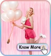 Pastel Pink Party Backdrop Decoration - GREATRIL Foil Fringe Streamers for Baby Shower/Donut/Cowg...