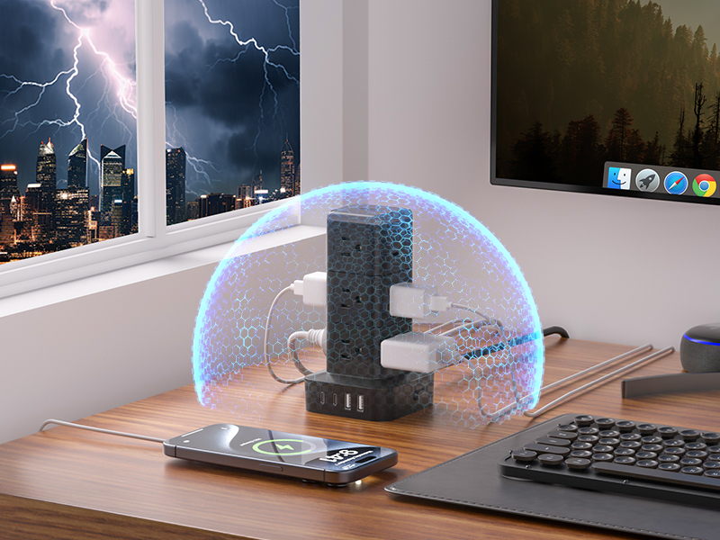 Tower Surge Protector Power Strip