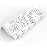 KOTEMON Acrylic Tilted Computer Keyboard Stand for Ergonomic Typing, Keyboard Tray Holder with Si...