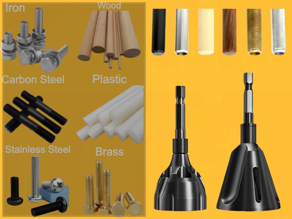 Shave burrs from a wide range of materials
