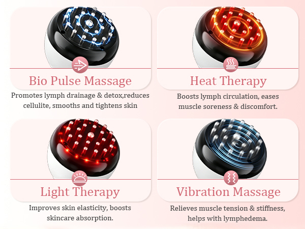 lymphatic drainage massager cellulite massage tool fascia blaster smart gua sha massage tool