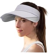 Sukeen Wide Brim Sun Visor for Women&Men, Retractable Visors Hat with UV Protection Sun Hats for ...