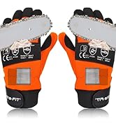 Intra-FIT Chainsaw Gloves Saw Protection on Both Hands Back, Cut-resistant Gloves EN ISO 11393-4,...