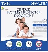 twin size bed 39x75 zippered bed bug mattress encasements protectors