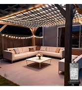 Lovelite 10ft x 10ft Net Lights, 280LED Gazebo Lights Outdoor 8 Modes Timer, Waterproof Connectab...