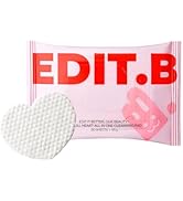 EDIT.B Joyfull Heart All-in-One Cleansing Pads, Dual-Sided Facial Cleansing & Exfoliating Wipes w...