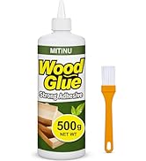 Wood Glue 17.6 oz/500 g, High-Capacity Super Glue for Woodworking, Waterproof Strong Wood Glue fo...