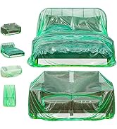 Skywin Furniture Covers for Moving - 2 Pack, 101x75x50 Large Sofa Couch Storage Bag & Plastic Cou...