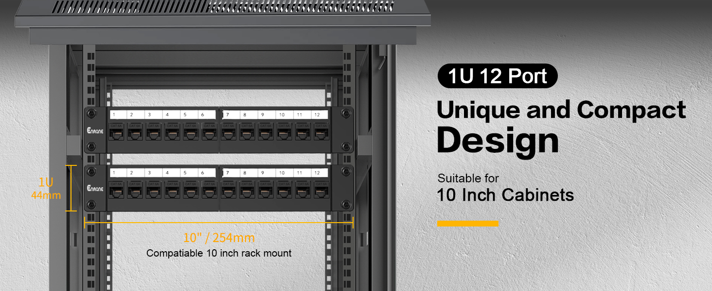 12port keystone patch panel