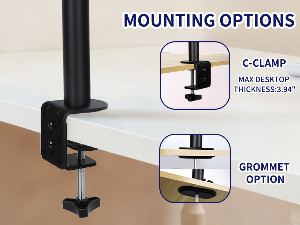 dual monitor mount
