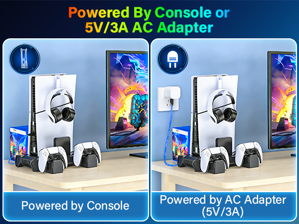 ps5 slim console stand ps5 cooling station for ps5 console