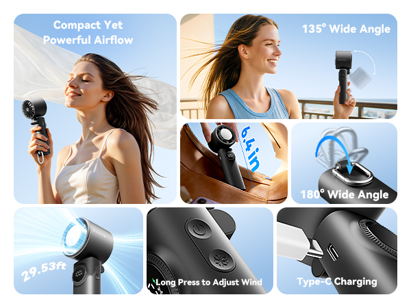 Rechargeable Portable Handheld Fan
