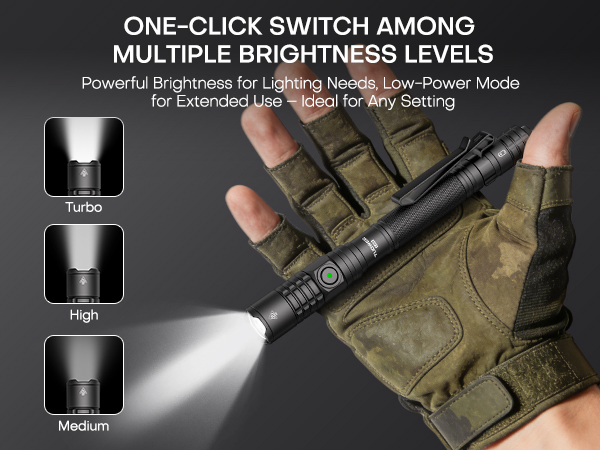 ONE-CLICK SWITCH AMONGMULTIPLE BRIGHTNESS LEVELS