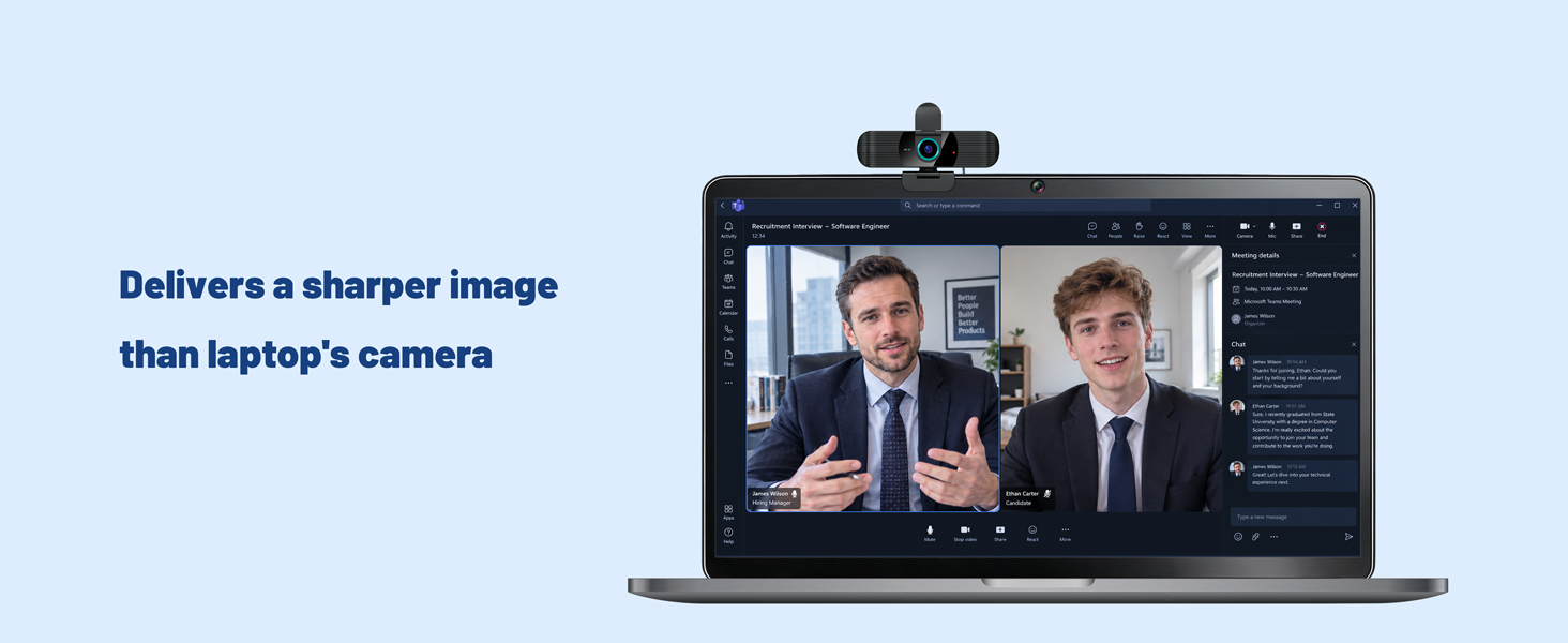 4k usb-c camera for job interview