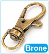 Key Chain Rings Swivel Lanyard Lobster Hooks CLasp Clawp Craft Project Bag Tag Purse Brone