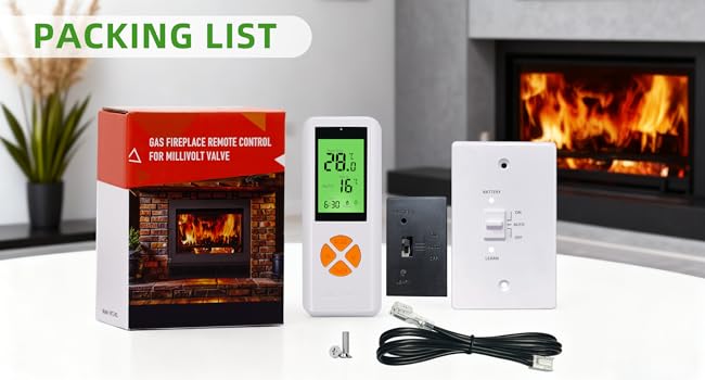 gas fireplace remote control kit