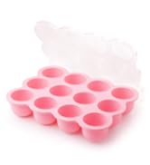 pink baby food tray with lid