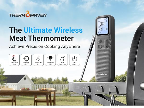 ThermoMaven Smart Bleutooth Wireless Meat Thermometer