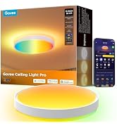 Govee Smart Ceiling Light 4300LM 15 Inch, RGBIC LED Ceiling Light Fixture Works with Matter, Flus...