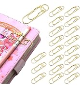Pen Holder for Notebook,20PCS Metal Pen Clips with Heart,Lovely Paper Clip Holder Multifunctional...