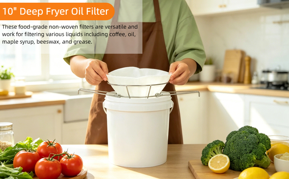 10" Deep Fryer Oil Filter