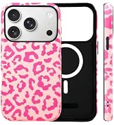 SenRiCase for iPhone 17 Pro Max Case Cute Cheetah Print Phone Case Compatible with MagSafe, Dual-...