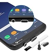 PortPlugs USB C Set - Dust Plug Compatible with s20, Ultra, Plus, s10/s9/s8, Note, Any Type C Por...