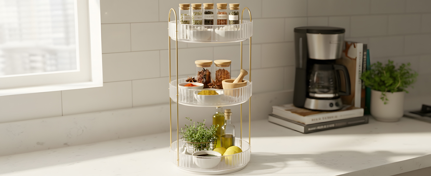 360° Rotating Makeup Organizer