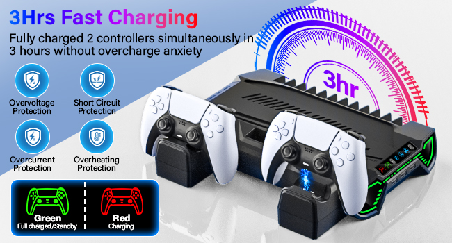 ps5 cooling station and controller charging station