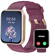 RUIMEN Smart Watches for Women Men (Answer/Make Calls) Compatible with iPhone/Android Phones, 1.8...