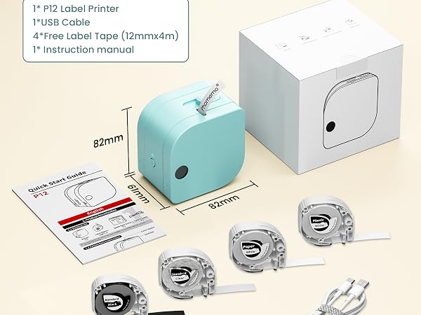 Phomemo Label Maker Machine with 4 Tape