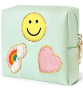 Preppy Patch Sanitary Napkin Storage Bag, Menstrual Cup Pouch, PU Leather Sanitary Napkin Pads St...