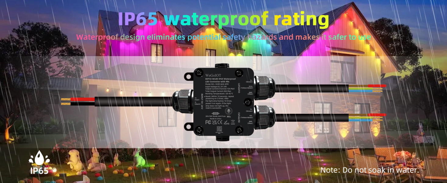 Waterproof ESP32 WLED Controller