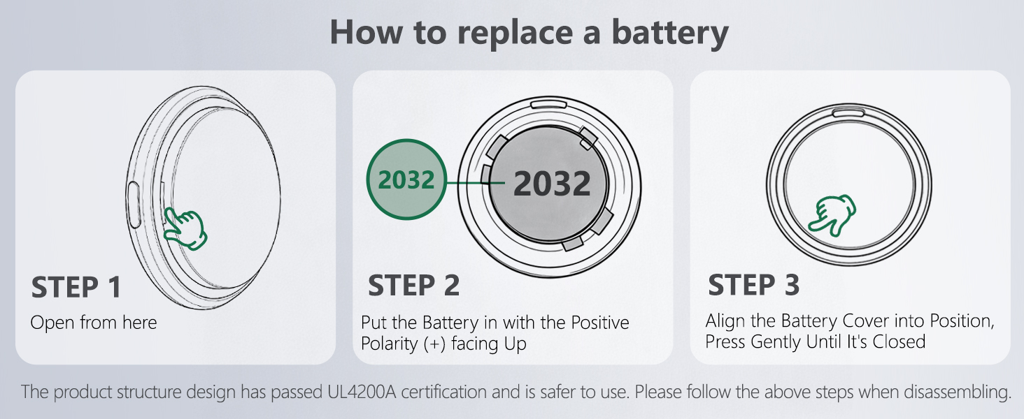 How to replace the battery of Air Tracker Tags