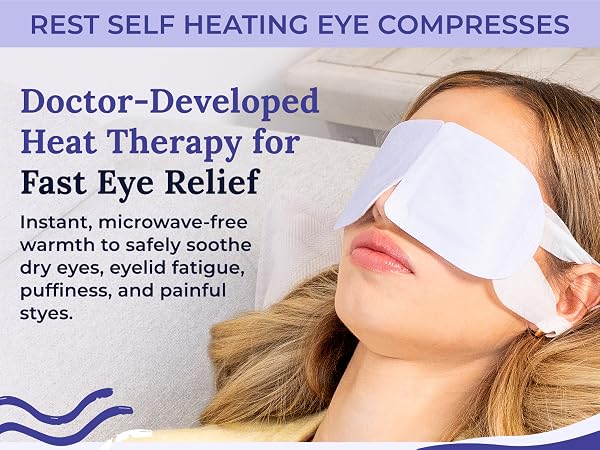 Self heating eye mask warm compress for dry eyes stye eye treatment heat compress blepharitis pack