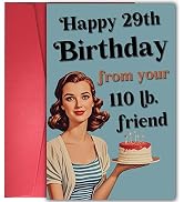 YIWANSIN Humorous Birthday Card for Women Her, Funny Bday Gift for 30th, 40th, 50th, 60th, 70th, ...