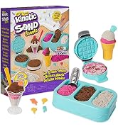Kinetic Sand Scents, Ice Cream Treats Playset, Easter Basket Stuffers, Includes 3 Scented Colors ...