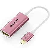 QGeeM USB C to HDMI Adapter 4K@60Hz,Type-C Thunderbolt 3/4 to HDMI Adapter Converter,Compatible f...