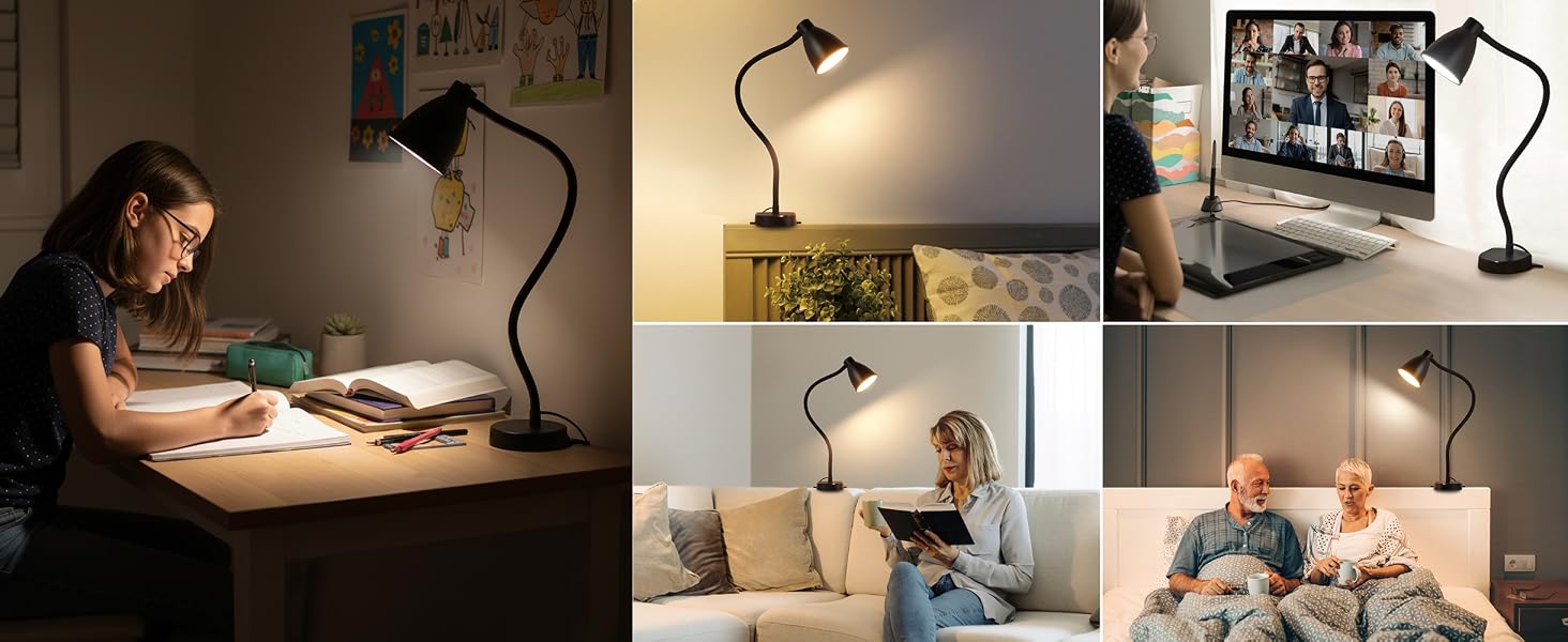 Reading Lights for Books in Bed Bedside Lamp Bed Wall Lamps for Bedroom Headboard Office Home