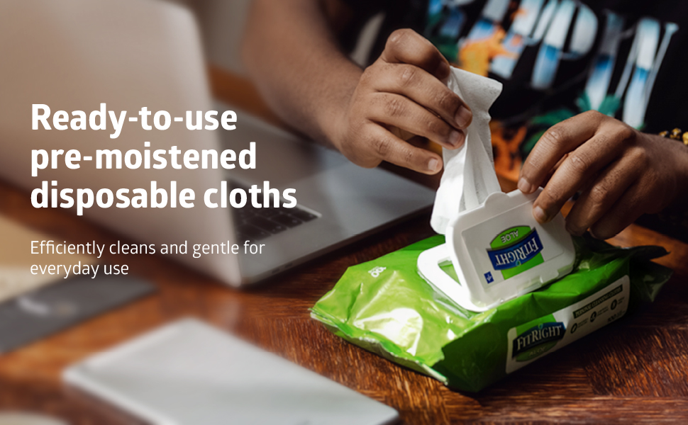 FitRight Aloe Wipes - Scented
