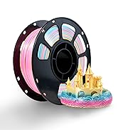 iBOSS Rainbow Colors Silk PLA+ 3D Printer Filament, PLA Plus Filament 1.75mm, Dimensional Accurac...