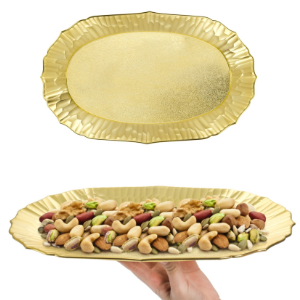 Gold Serving Platter Set