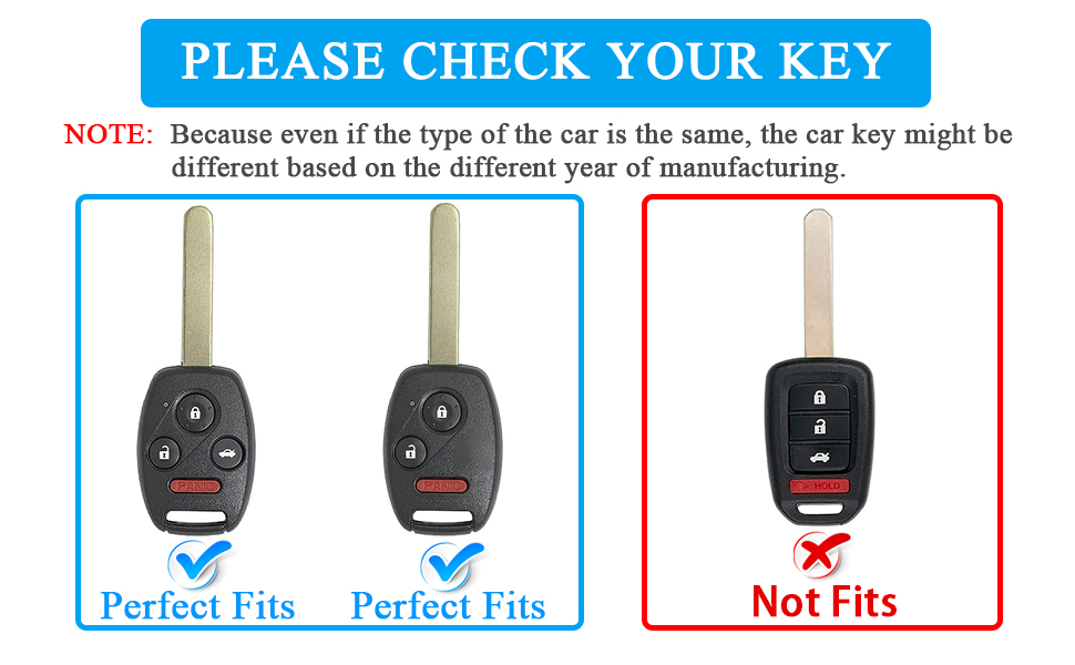 for Honda Accord Civic Pilot CRV CRZ Fit Odyssey 3 4 Buttons Smart Remote Control