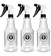 Plastic Spray Bottle (24oz 3 Pack) for Cleaning Solutions, Car Detailing Care, Planting, Pet, Cle...