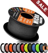 WEREWOLVES 1.18mm Micro Paracord – 125ft (38m) Lightweight Survival Cord,Thin Braided Rope for Su...